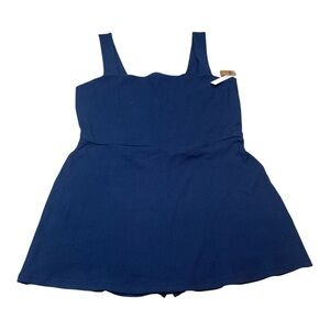 Pink Victoria's Secret Navy Blue Square Neck Active Dress Skort Size XXL New